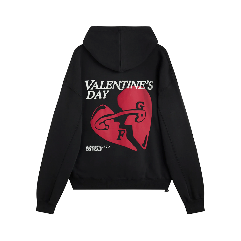 Fakegods Valentines Hoodie Black