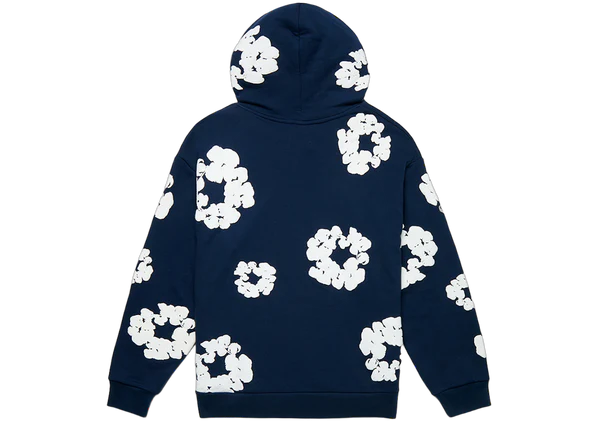 Denim Tears Cotton Wreath Hoodie Navy