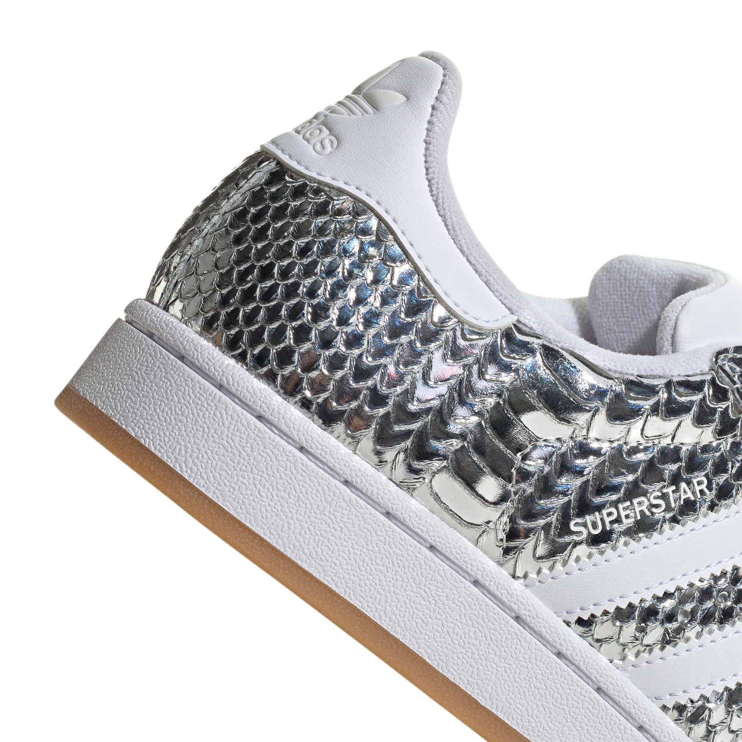 Adidas Superstar II Patent Snakeskin Silver Metallic