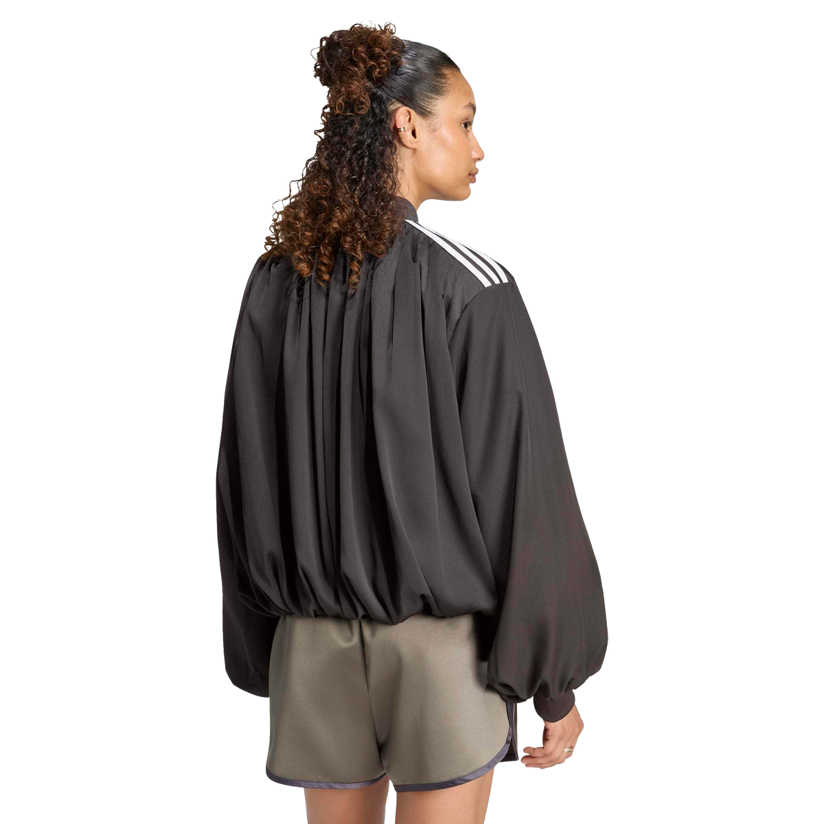 Adidas Pleated Track Top Night Brown