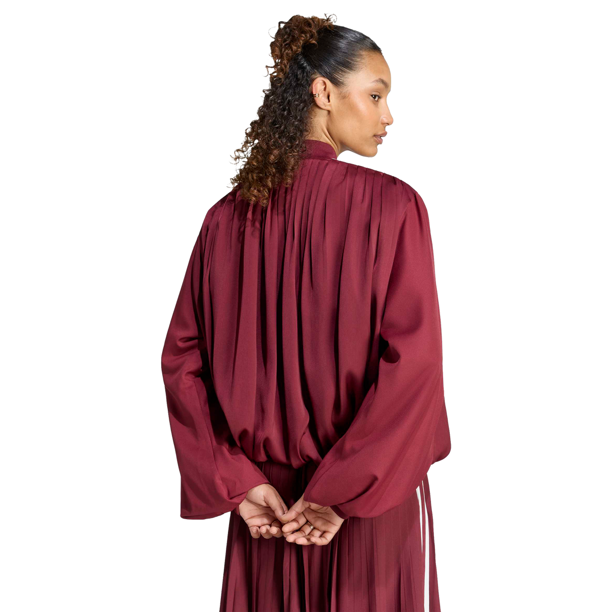 Adidas Pleated Track Top Shadow Red