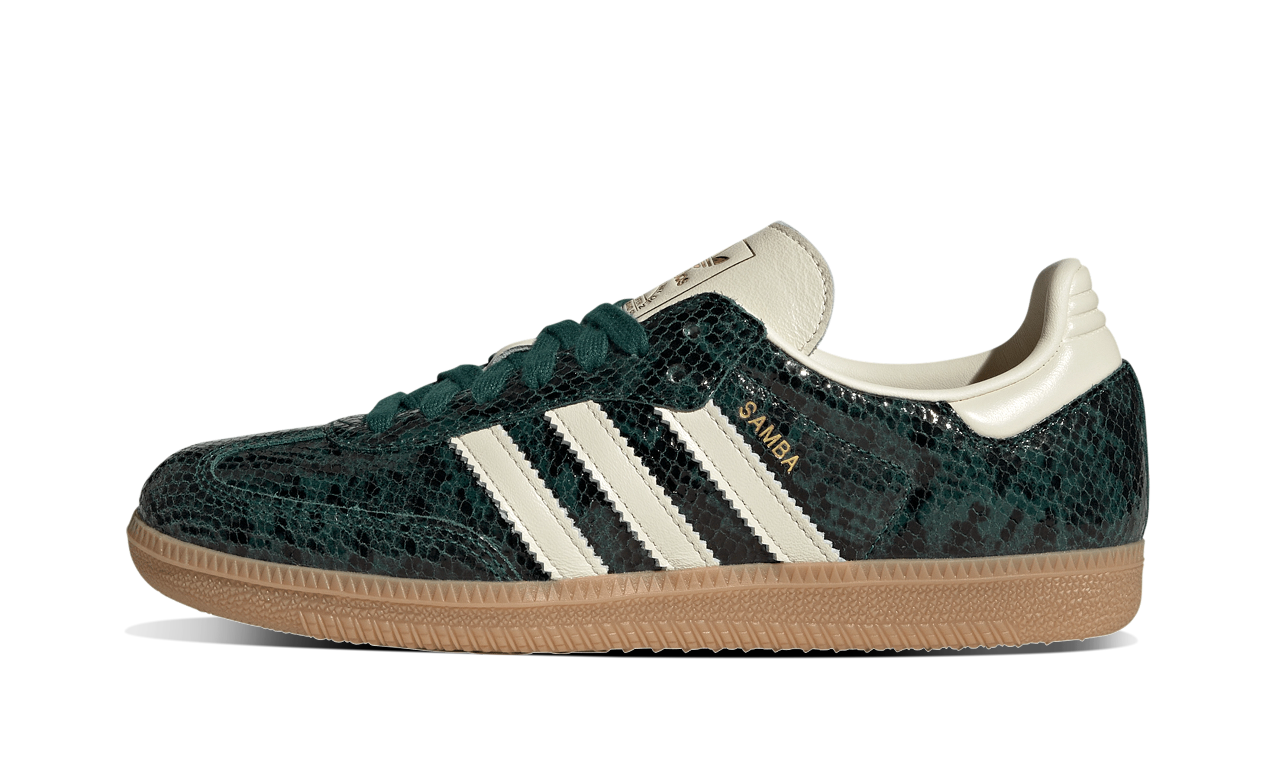 adidas gazelle silver green womens Adidas Women Samba OG Snakeskin Collegiate Green – Newcop