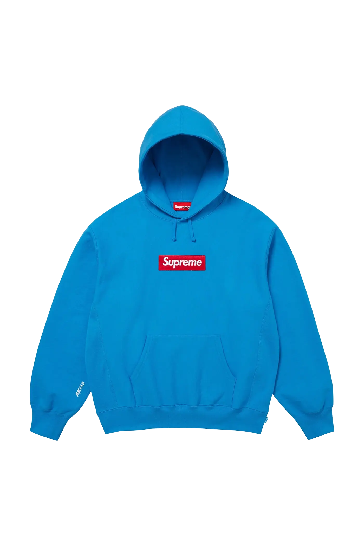 Supreme Hoodie Box Logo azul (FW25) – Newcop