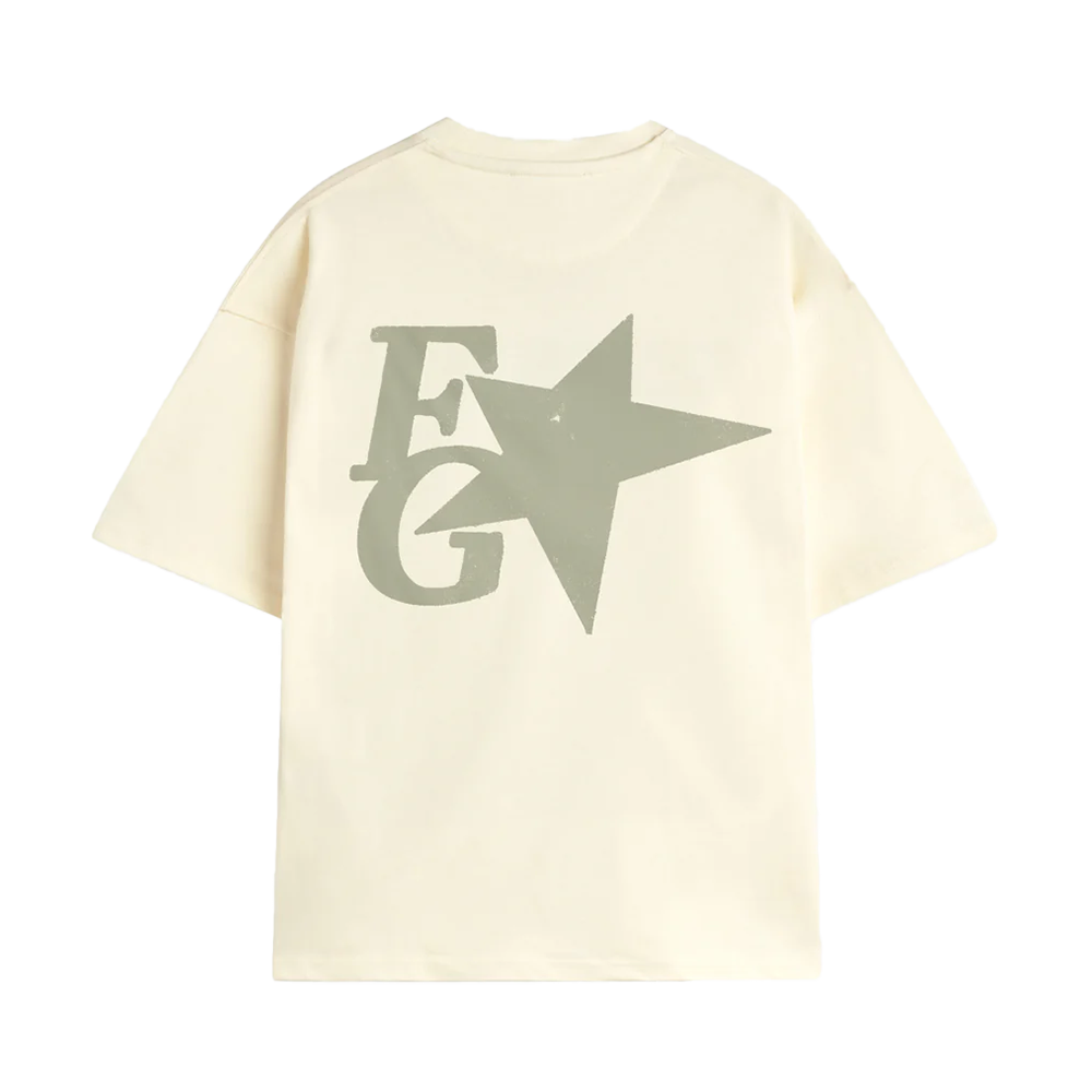 Fakegods Star Boxy Tee Cream