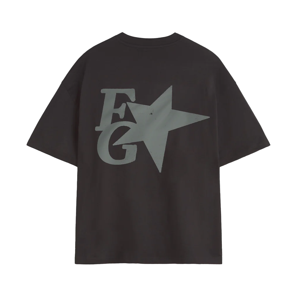 Fakegods Strar Boxy Tee Dark Grey