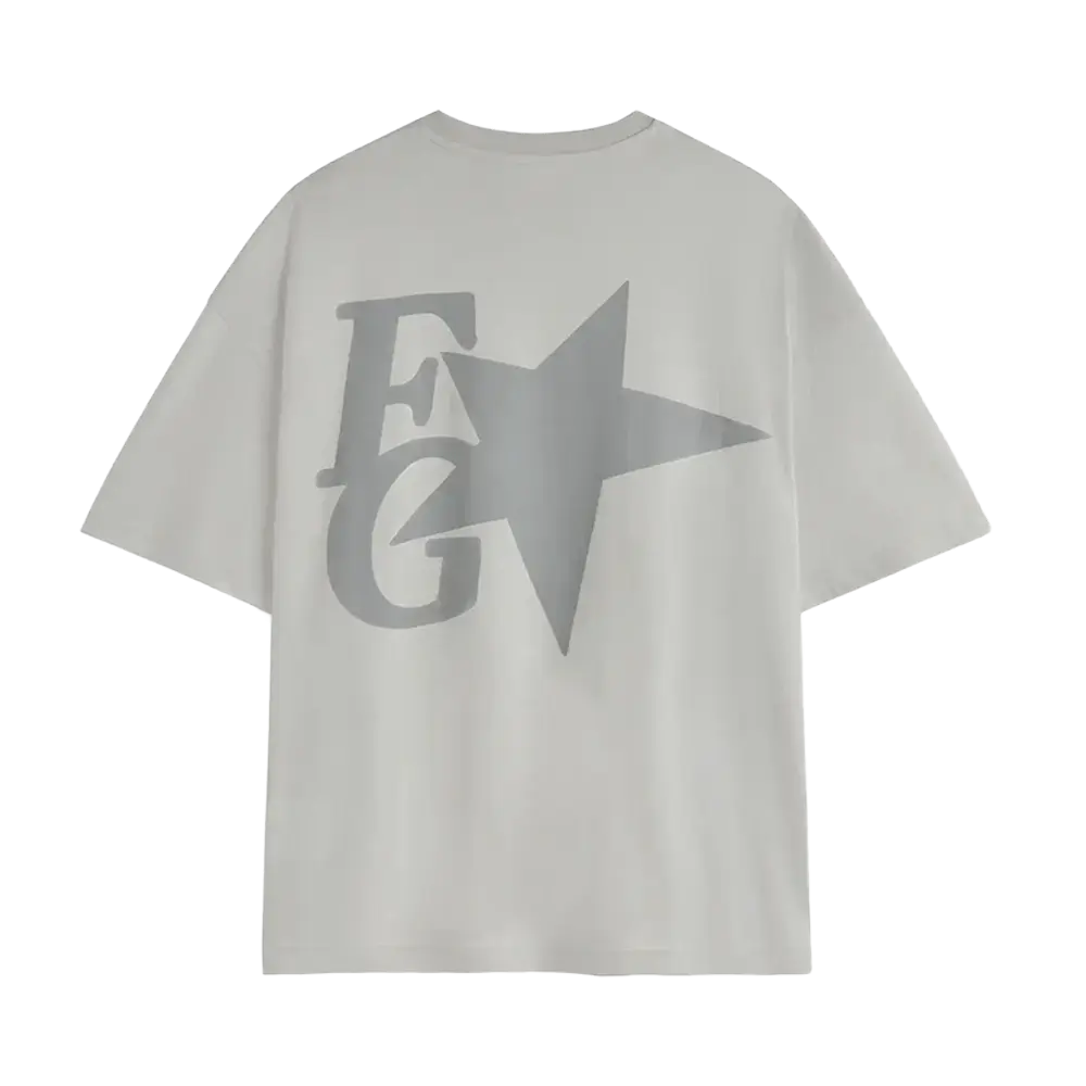 Fakegods Star Boxy Tee Light Grey