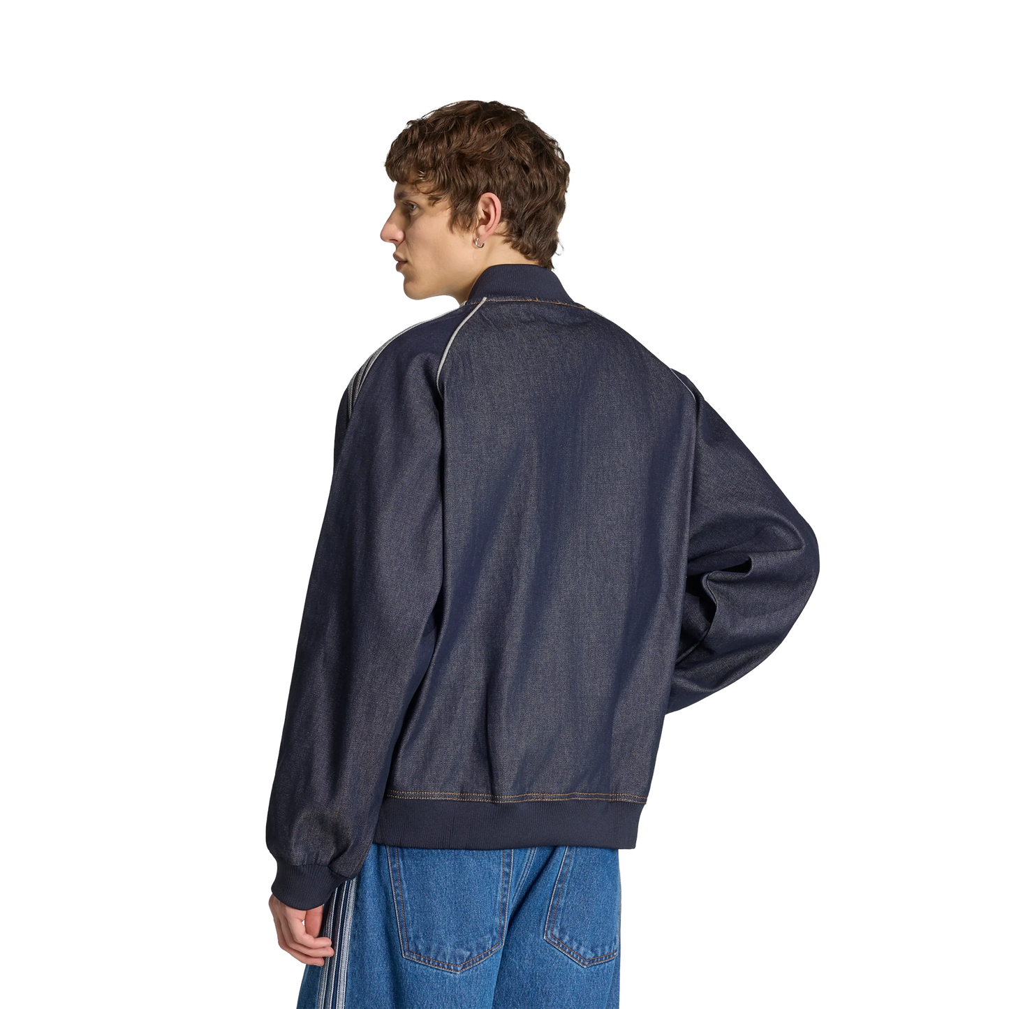 Adidas SST Denim Track Top Indigo Denim