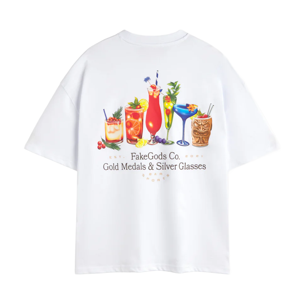 Fakegods Cocktail Tee White