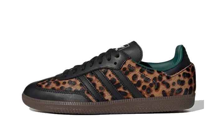 Newcop Adidas Samba Og Black Green Leopard Zapatillas 1