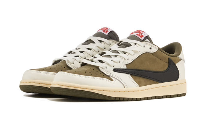 Newcop Air Jordan 1 Retro Low Og Sp Travis Scott Medium Olive (ps) Zapatillas 2