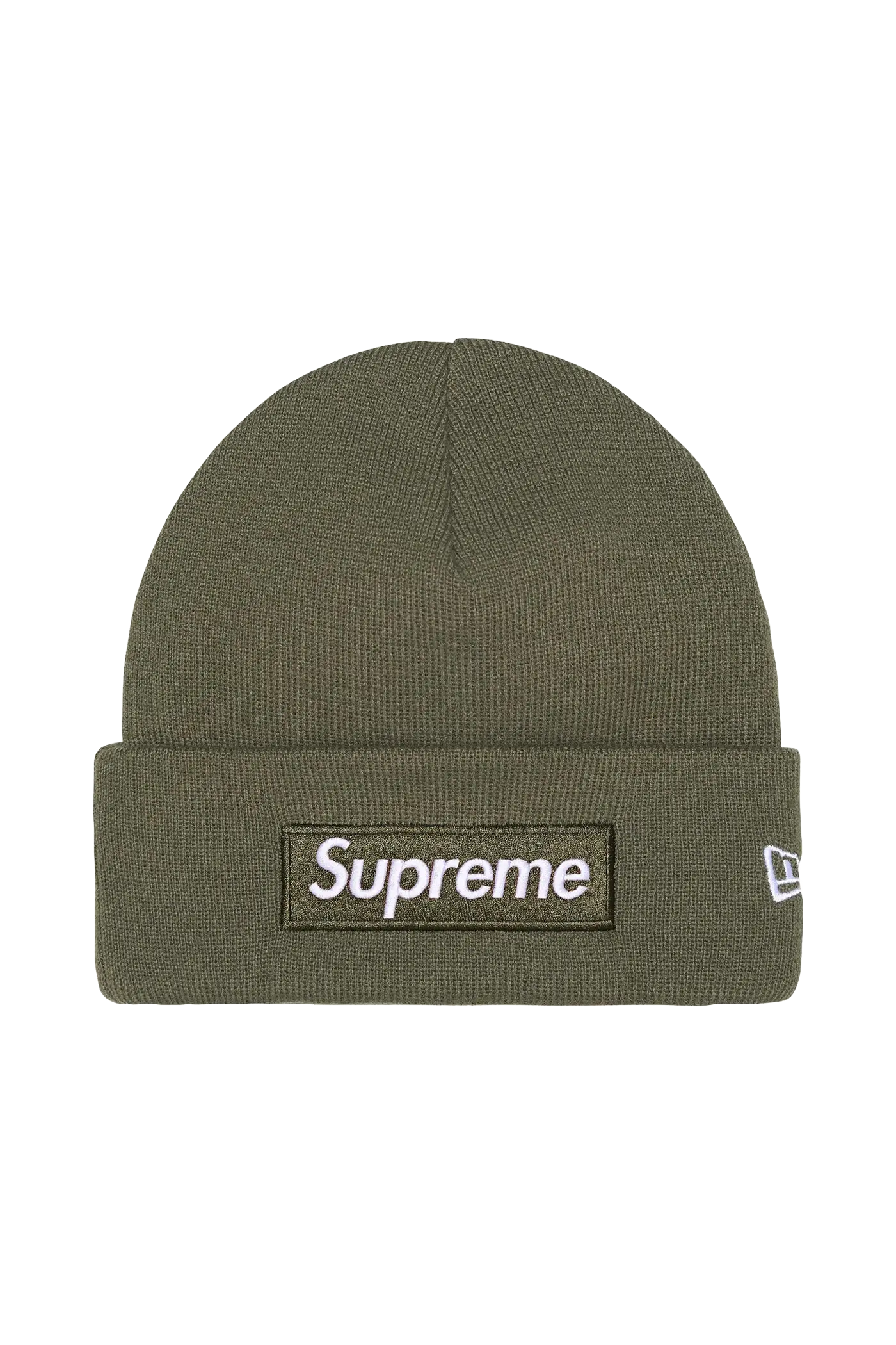 Newcop Supreme New Era Box Logo Beanie Kaki (fw25) Ropa 1