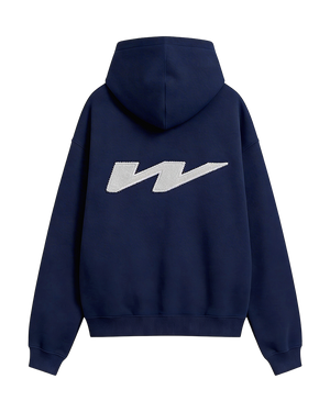 Hættetrøje Newcop W Patch Hoodie Navy