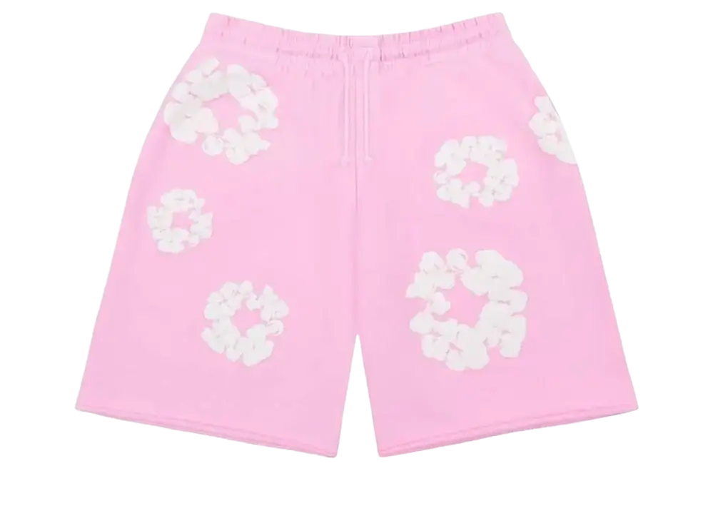 Denim Tears The Cotton Wreath Shorts Pink