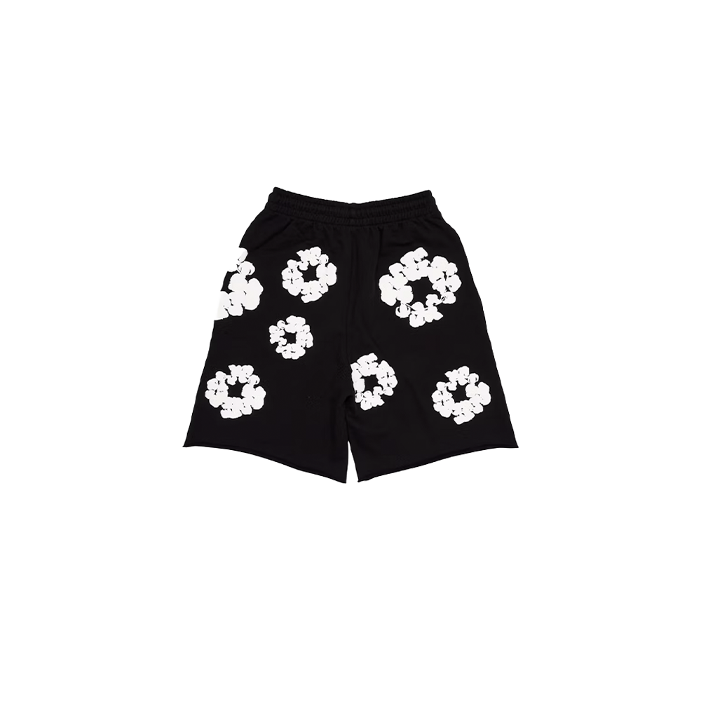 Denim Tears The Cotton Wreath Shorts Black