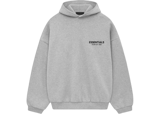 Sudadera Fear of God Essentials Fleece Hoodie gris jaspeado claro