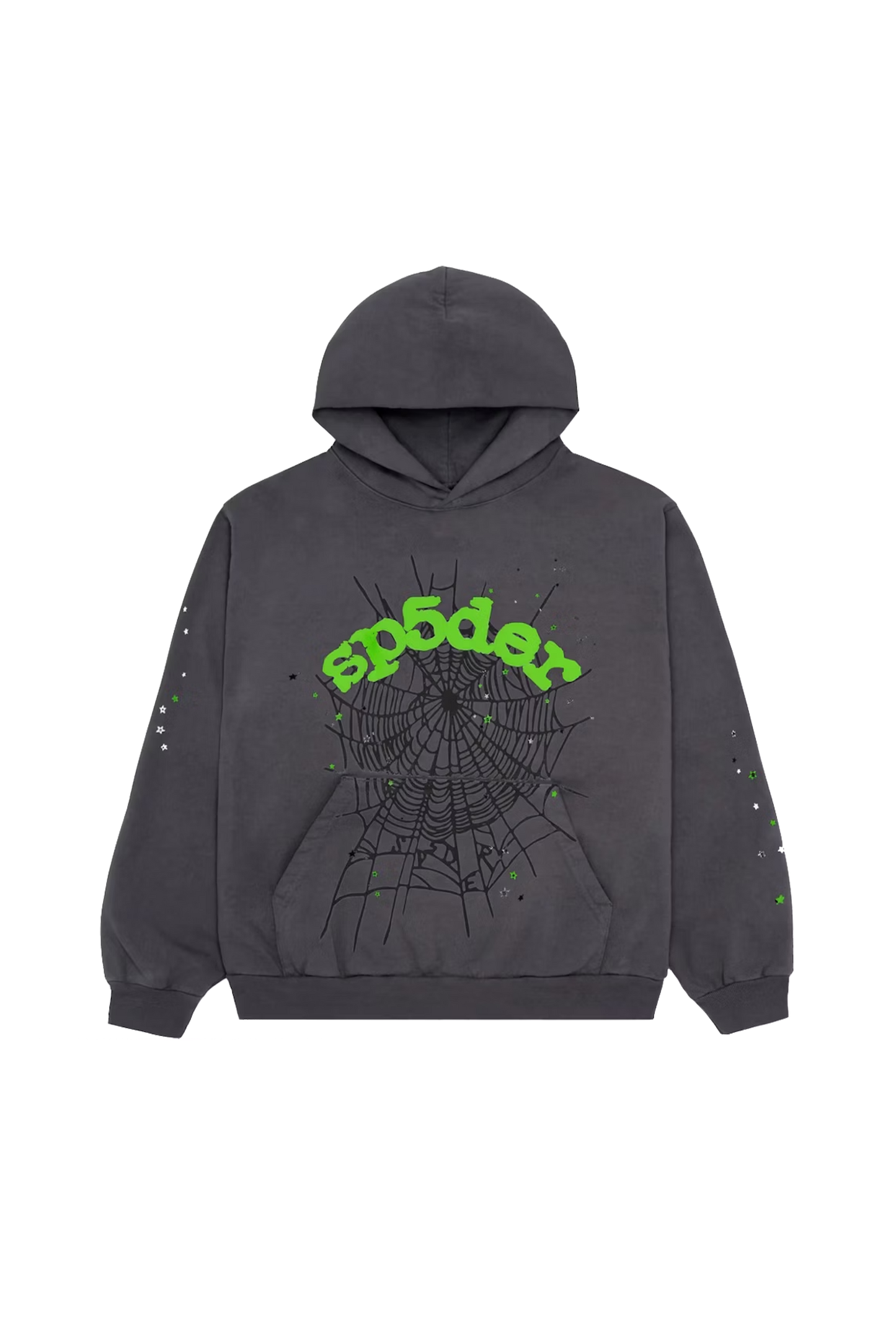 Sp5der Wait Web Hoodie Slate Grey