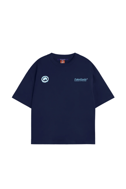 ICED LOGO TEE NAVY