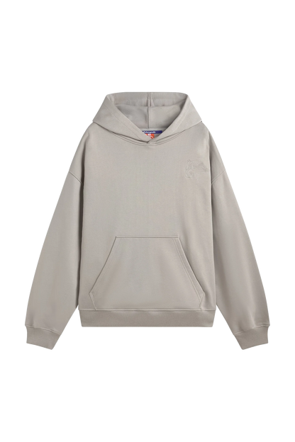 STAR HOODIE MID GREY