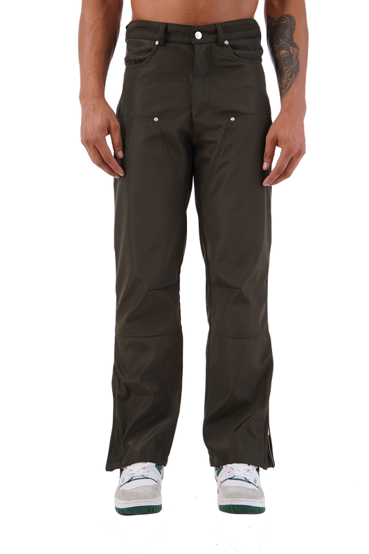 Dark Green Cargo Trousers