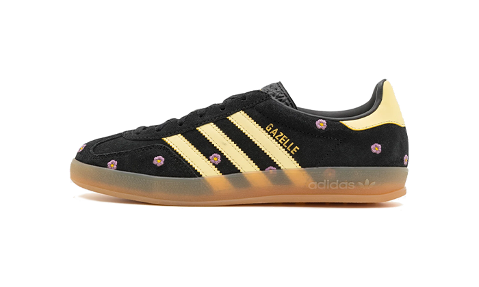 Adidas Gazelle Indoor Core Black Almost Yellow Flora