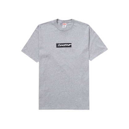 Supreme Futura Box Logo Tee Heather Grey