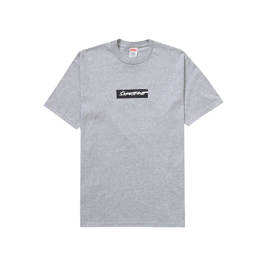 Supreme Futura Box Logo Tee Heather Grey