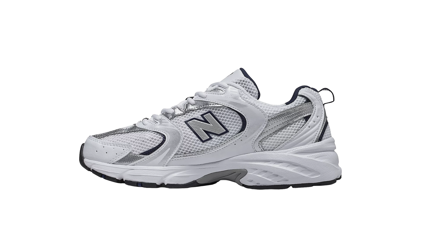 New Balance 530 White Silver Navy