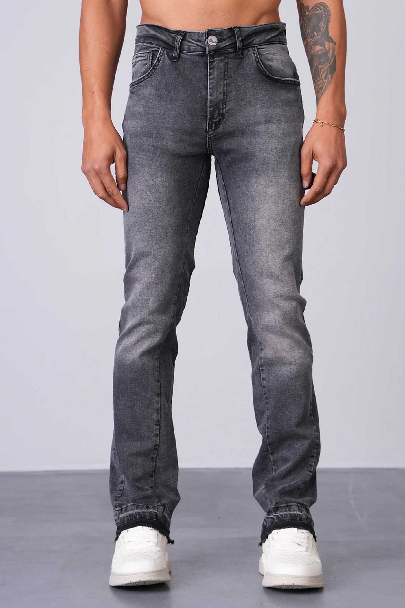 JEAN FLARE LL2000304 - GREY