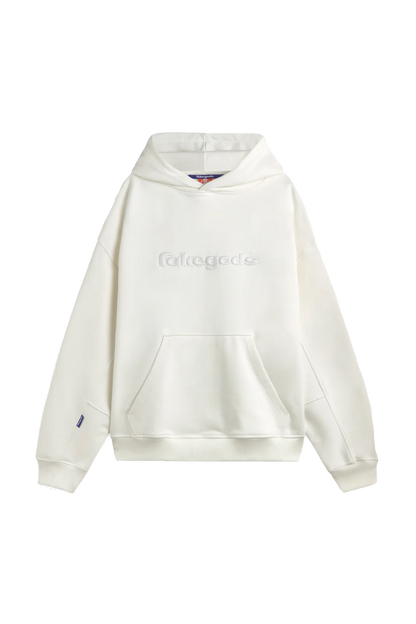 SOLID LOGO HOODIE CREAM