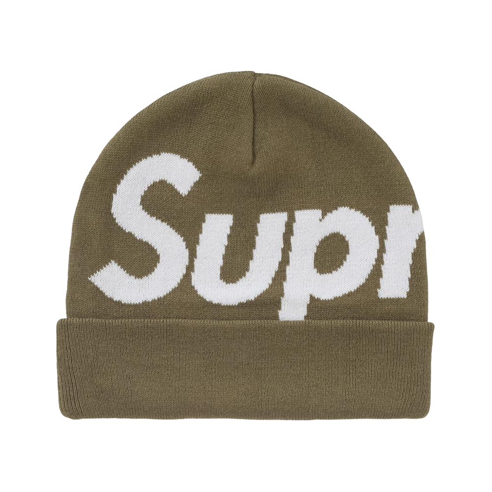 Supreme Big Logo Beanie Olive (FW24)