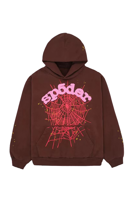 Sp5der Web Hoodie Brown