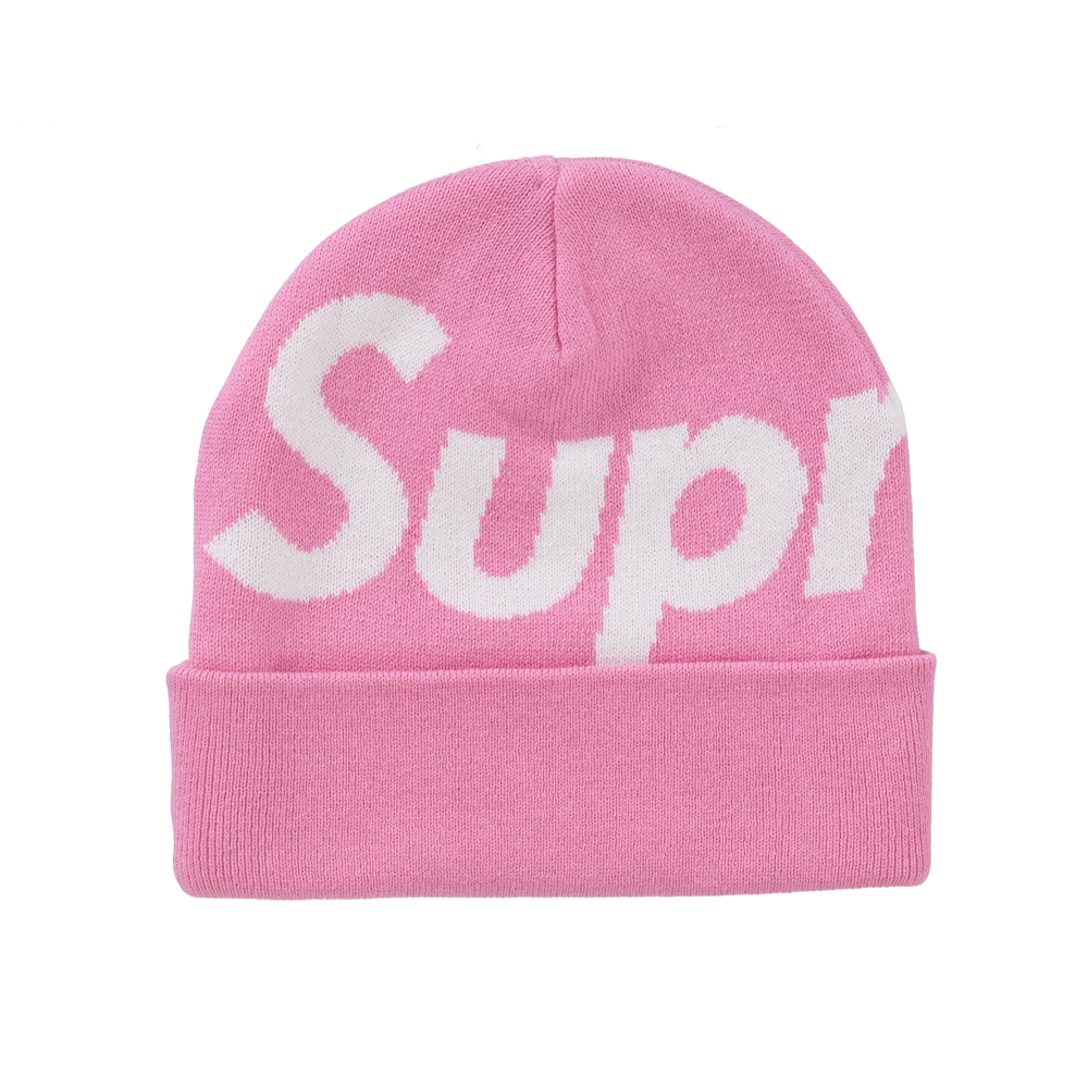 Supreme Big Logo Beanie Pink (FW24)