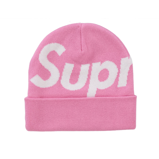 Supreme Big Logo Beanie Pink (FW24)