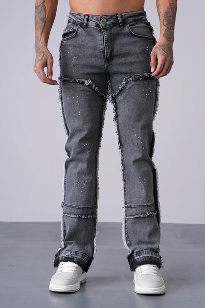 JEAN FLARE LL2000199 - GREY