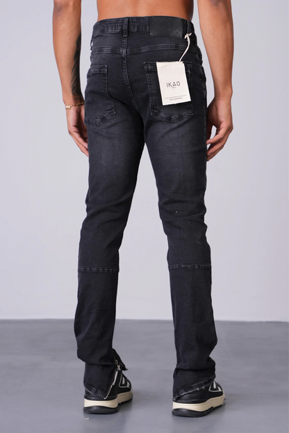 JEAN ZIPPED LL2000316 - BLACK