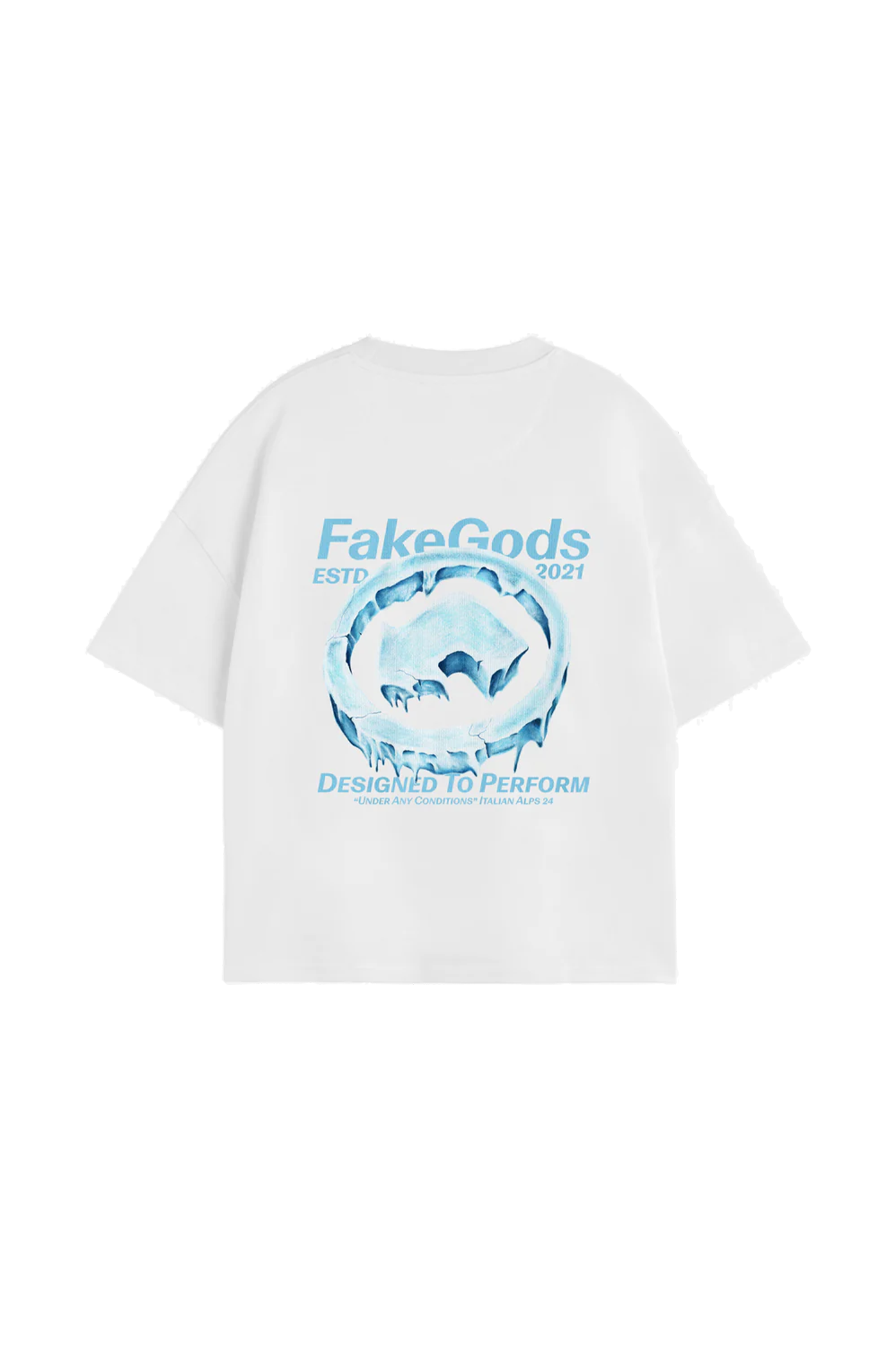 ICED LOGO TEE WHITE