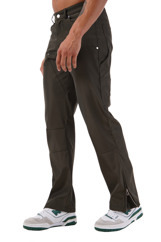 Dark Green Cargo Trousers