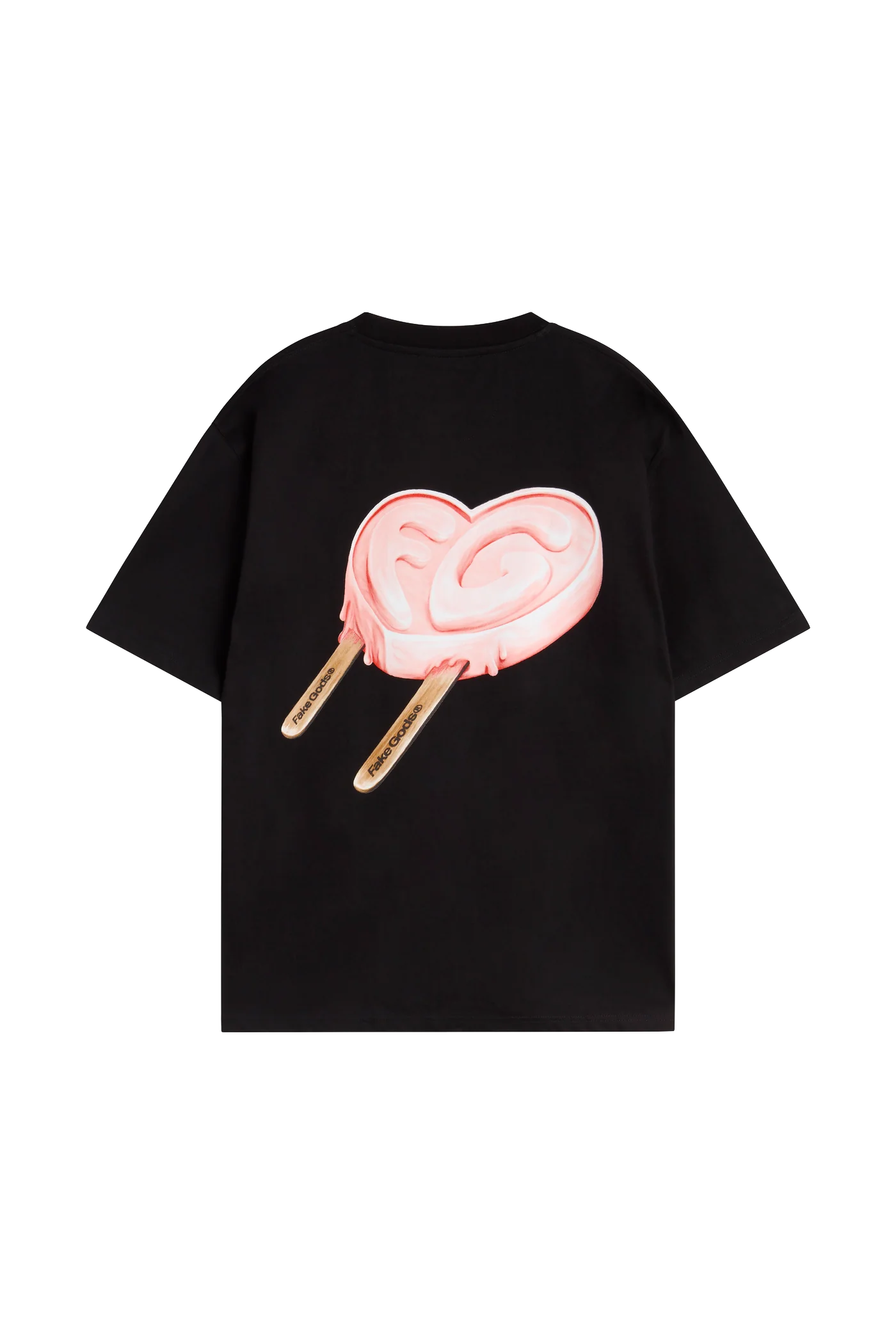 ICED HEART TEE BLACK