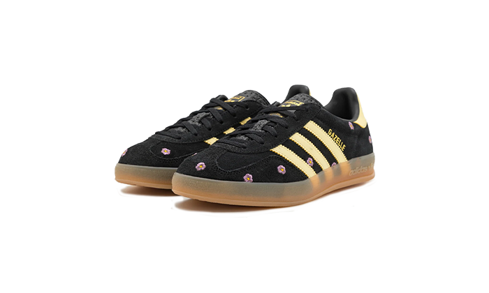 Adidas Gazelle Indoor Core Black Almost Yellow Flora