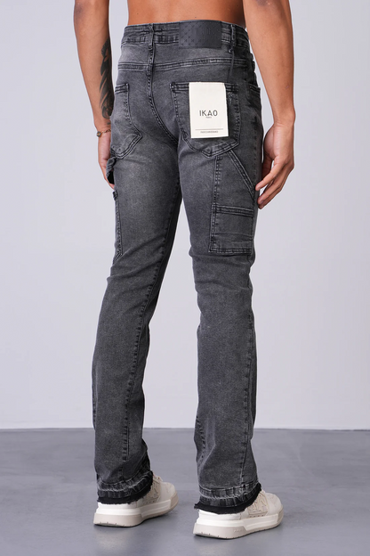 JEAN FLARE LL2000304 - GREY