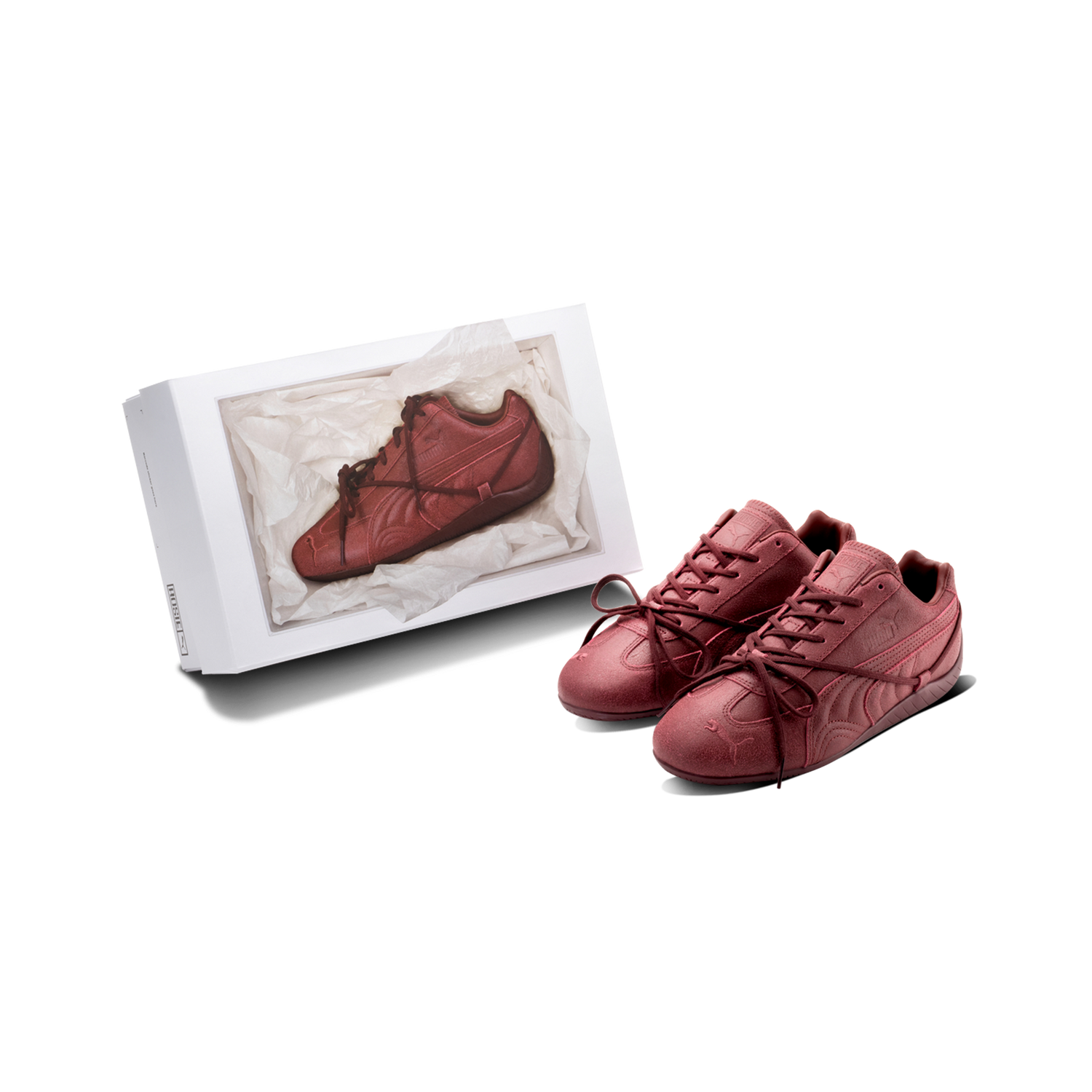 Zapatillas PUMA x ROSÉ Speedcat VTG Burgundy Aubergine – foto 4