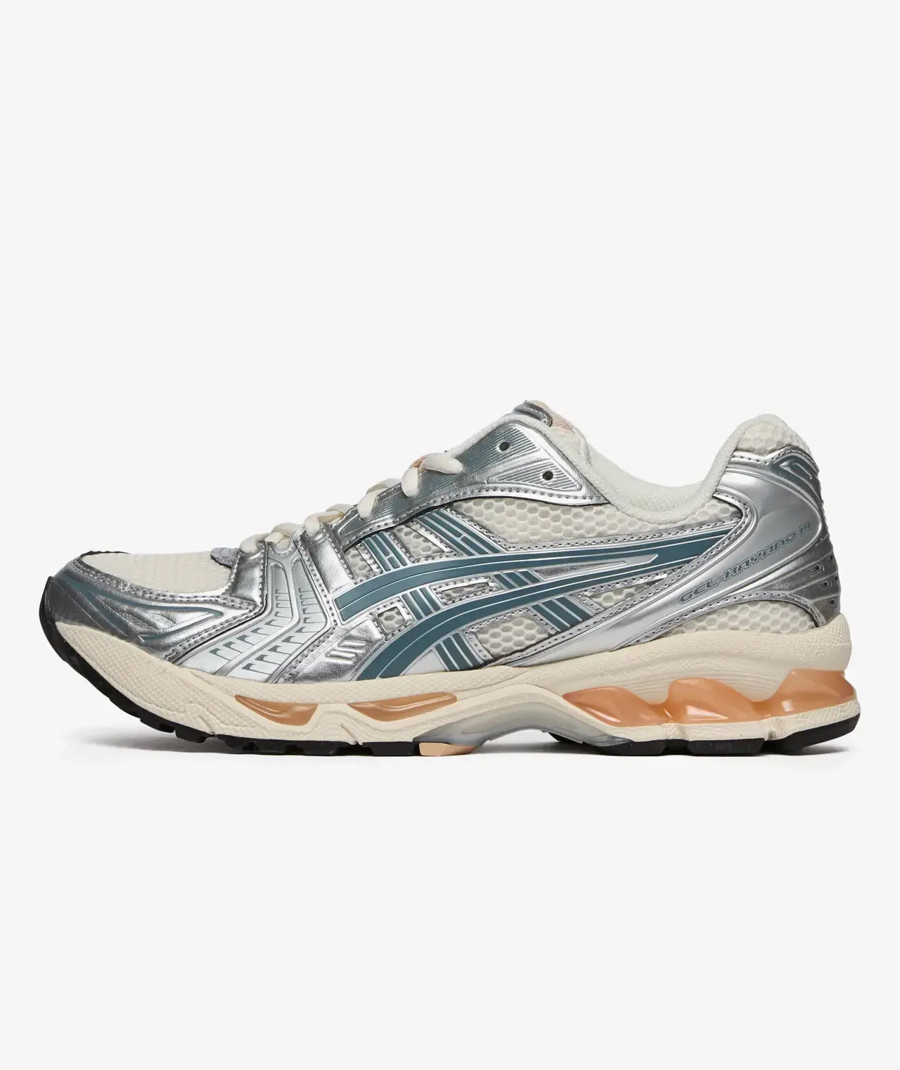 ASICS Gel-Kayano 14 Birch Pure Silver Teal Gold