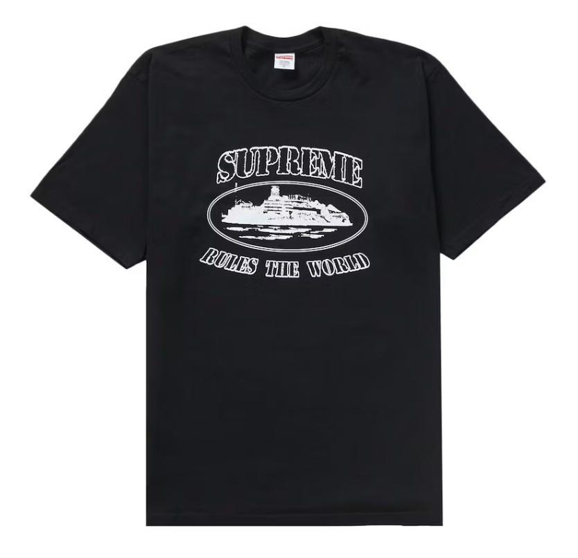 Supreme Corteiz Rules The World Tee Black