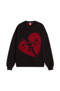 Fakegods Valentines Knitted Sweater Black Red