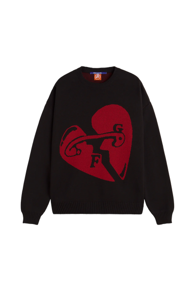 Fakegods Valentines Knitted Sweater Black