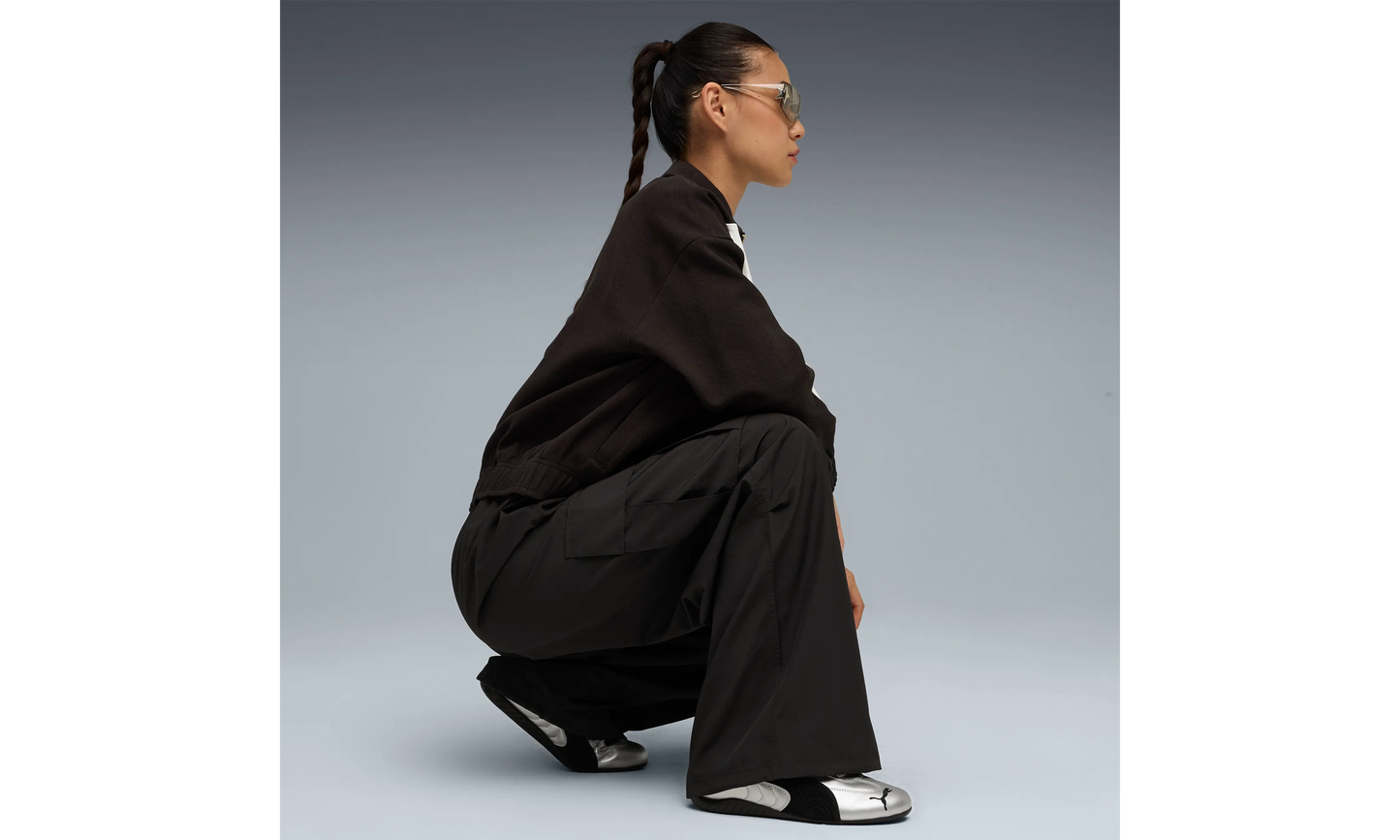 Puma Mujer Speedcat Metallic Silver Black