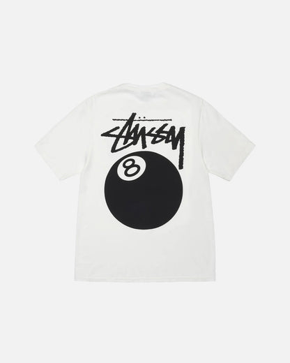 Stussy 8 Ball Tee Pigment Dyed White