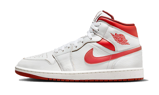 Air Jordan 1 Mid SE White Dune Red