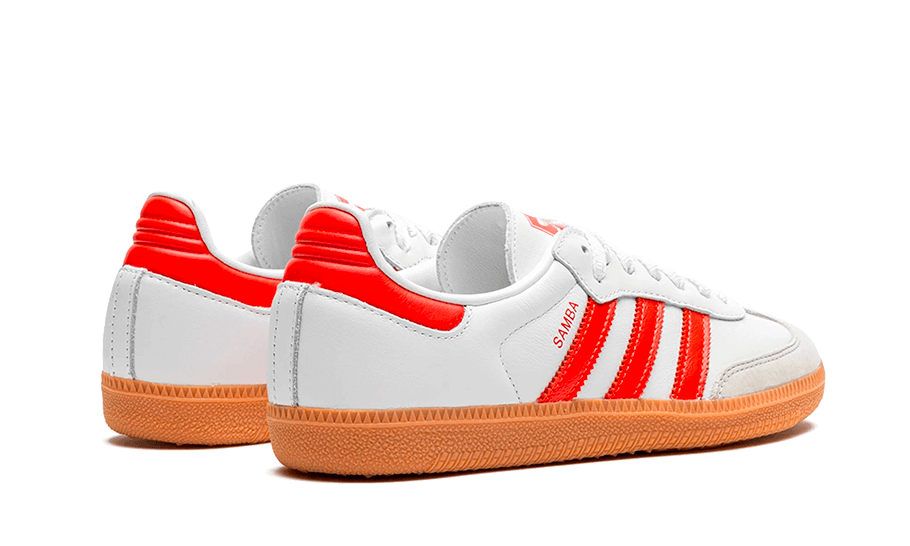 Adidas Samba OG White Solar Red Gum (Women's)