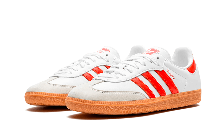 Adidas Samba OG White Solar Red Gum (Women's)